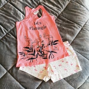 Pink Flamingo Pajama Set